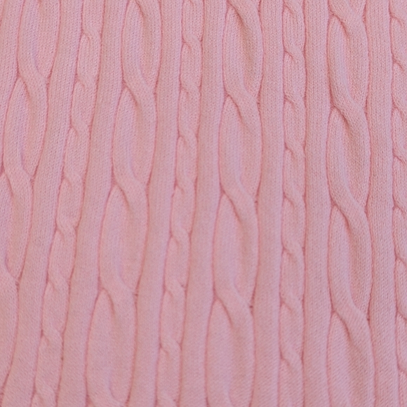 NWT Pink, Soft & Cozy Cable Knit, Wide Leg Charter Club Sugar Rush Pants, Large - Picture 4 of 10